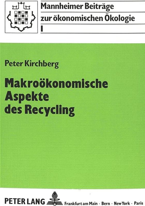 Makroökonomische Aspekte des Recycling