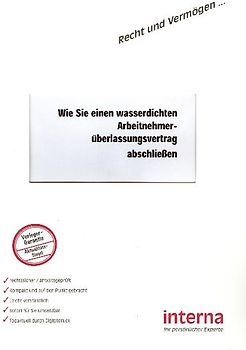 Wie Sie einen wasserdichten Arbeitnehmerüberlassungsvertrag abschliessen