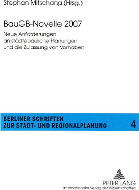 BauGB-Novelle 2007