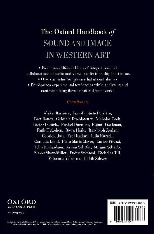 Oxford Handbook of Sound and Image in Western Art