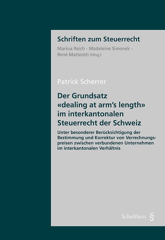 Der Grundsatz "dealing at arm's length" im interkantonalen Steuerrecht der Schweiz