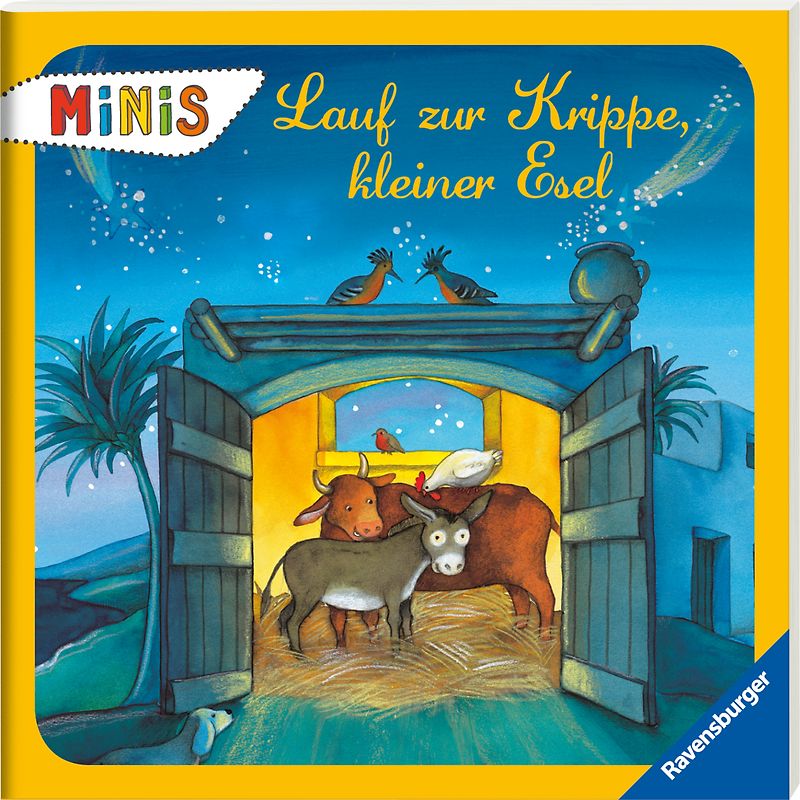 Lauf zur Krippe, kleiner Esel