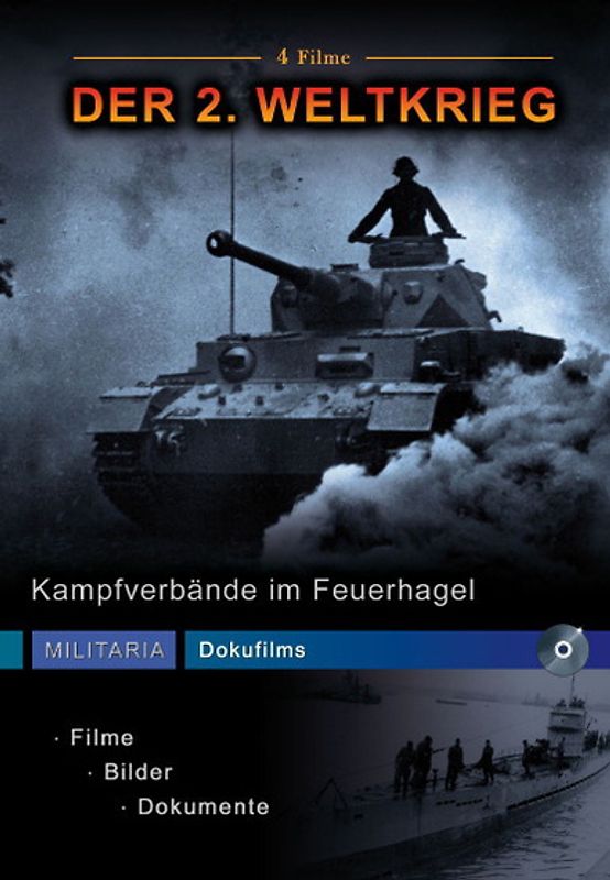 Militaria Dokufilms - 2. Weltkrieg - Kampfverbände im Feuerhagel DVD