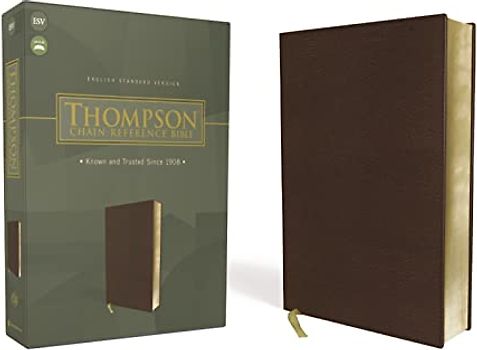ESV, Thompson Chain-Reference Bible, Leathersoft, Brown, Red Letter: English Standard Version, Thompson Chain-reference Bible, Brown, Red Letter