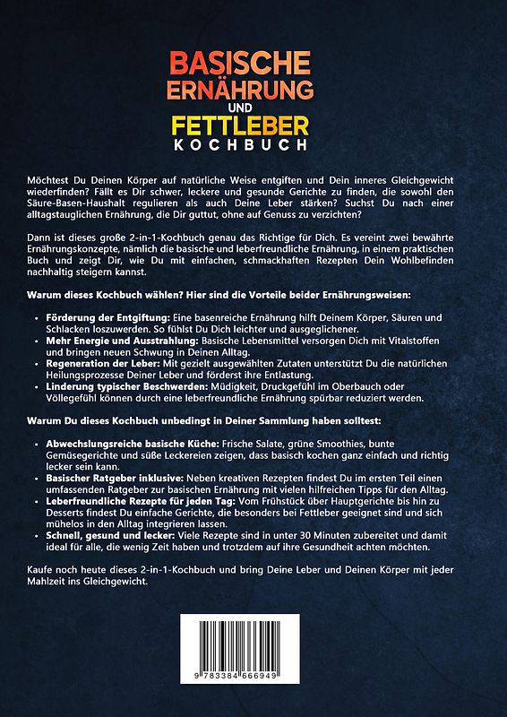 Basische Ernährung und Fettleber Kochbuch