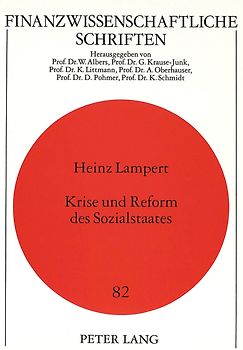 Krise und Reform des Sozialstaates
