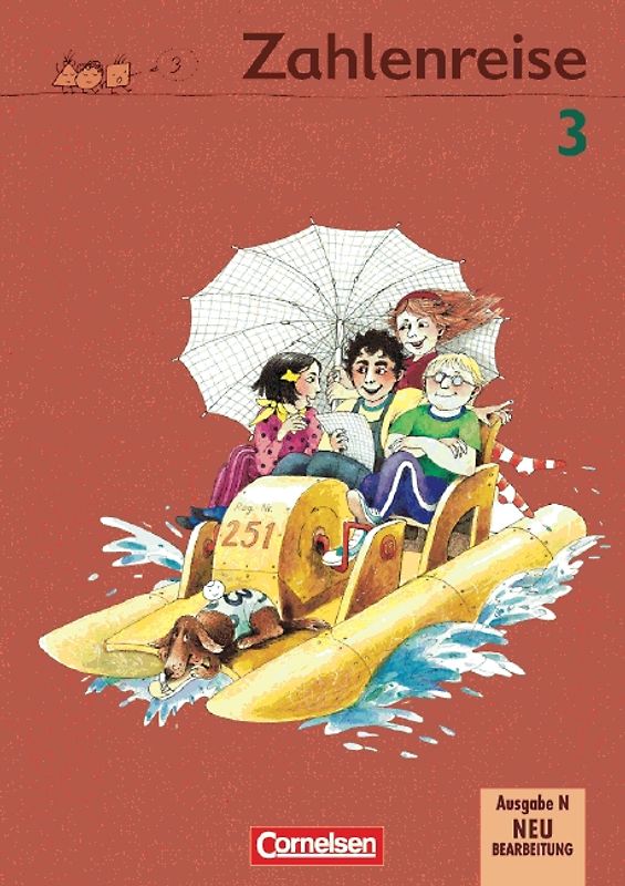 Zahlenreise. Ausgabe N / 3. Schuljahr - Schülerbuch mit Kartonbeilagen