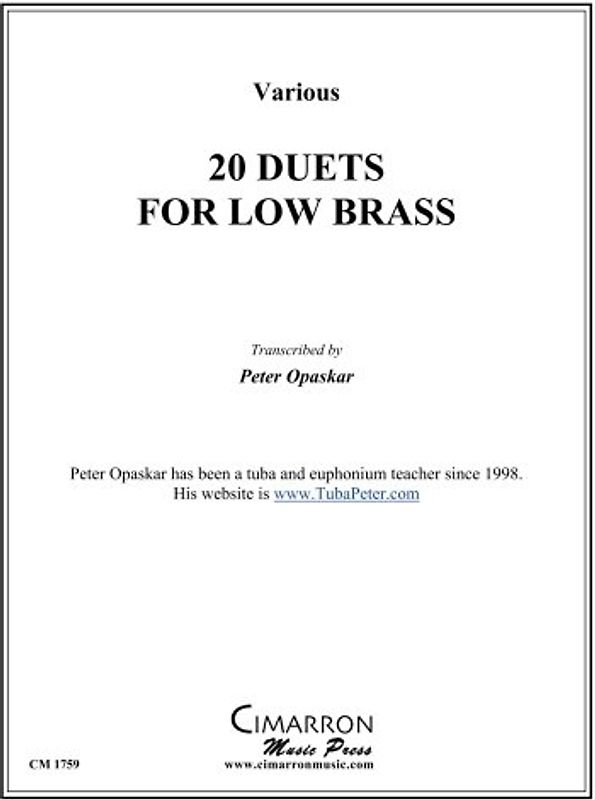 20 Duets for Low Brass