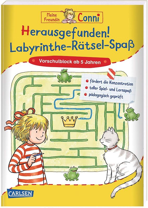 Conni Gelbe Reihe (Beschäftigungsbuch): Herausgefunden! Labyrinthe-Rätsel-Spaß