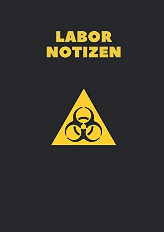 Labornotizen: Notizblock kariert DinA4 für Studenten, Chemiker, Laboranten 120 Seiten