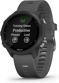 Image of Garmin Forerunner 245 grijs met een grijze siliconen polspolsband (Refurbished)