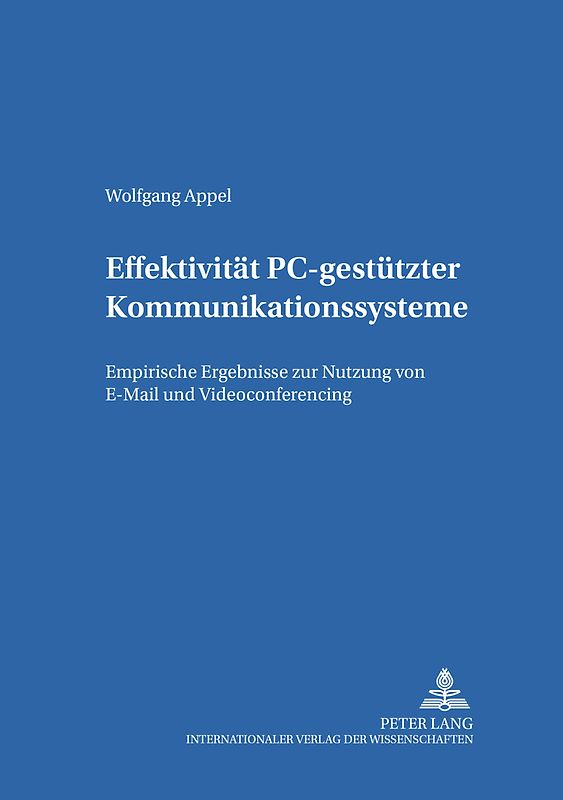 Effektivität PC-gestützter Kommunikationssysteme