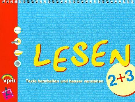 Lernbuch: Lesen 2/3. Texte bearbeiten und besser verstehen