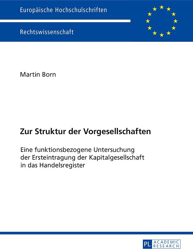 Zur Struktur der Vorgesellschaften