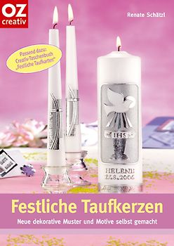 Festliche Taufkerzen