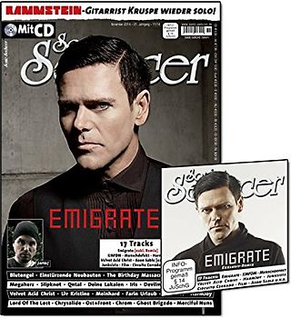 Sonic Seducer 11-2014 mit Emigrate-Titelstory + CD mit über 75 Min. Spielzeit und exkl. Vorab-Remix vom Album Silent So Long (Emigrate), Bands: Blutengel, KMFDM, Megaherz u.v.m. - Sonic Seducer