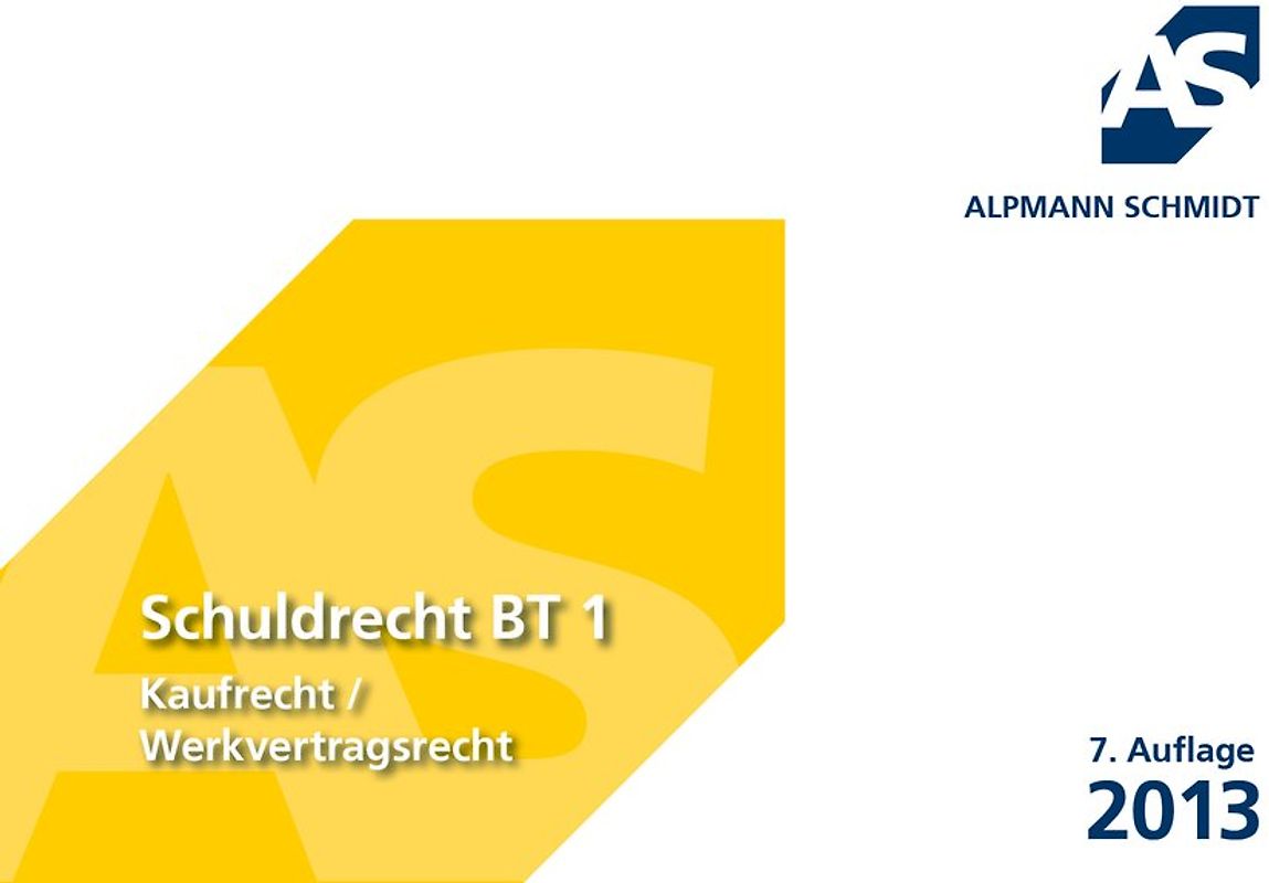 Schuldrecht BT 1