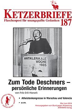 Zum Tode Deschners - persönliche Erinnerungen