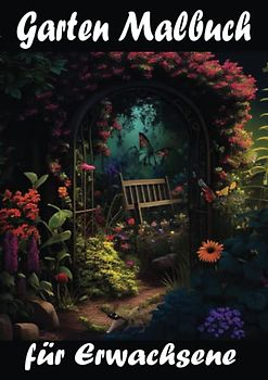 Garten Malbuch für Erwachsene - Anti-Stress Ausmalbuch für Entspannung und Stressabbau mit 51 wunderschönen Gartenmotiven: Als Geschenk für Familie, liebhaber, Freunde oder für sich selbst.