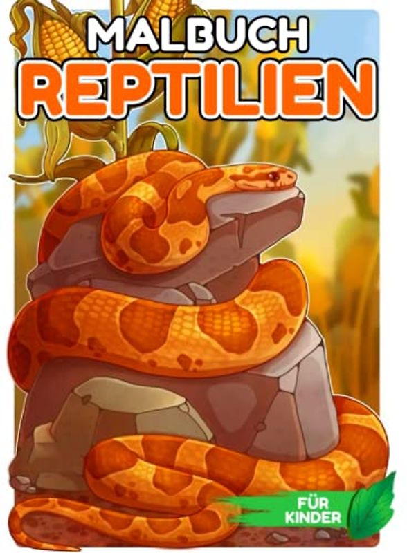 Reptilien Malbuch für Kinder: Sammlung von vielen Tieren mit 30 gut ausgewählten Illustrationen zum Ausmalen | Gag Geschenke | White Elephant Geschenke | Stressabbau-Geschenke | Weihnachtsgeschenke