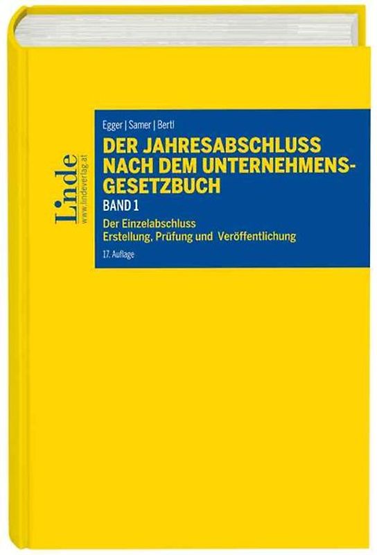 Der Jahresabschluss nach dem Unternehmensgesetzbuch, Band 1