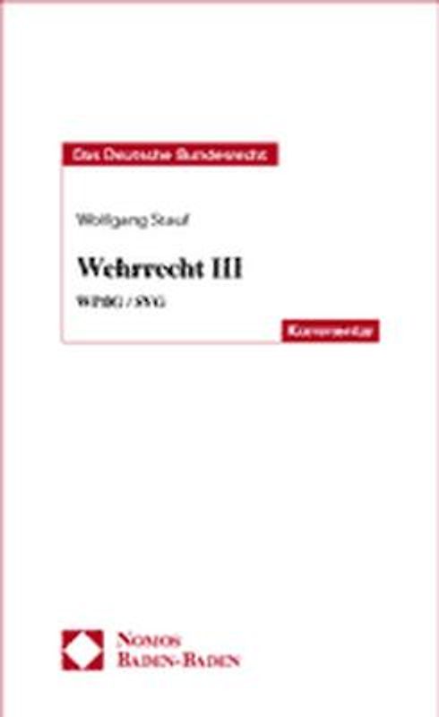 Wehrrecht III