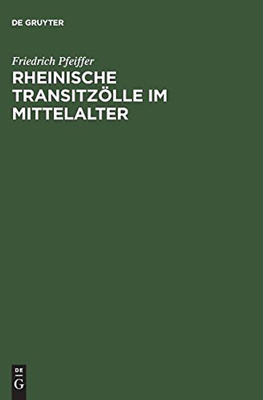 Rheinische Transitzölle im Mittelalter
