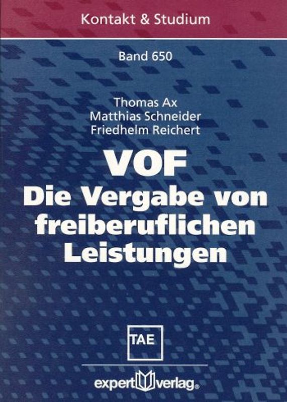 VOF – Die Vergabe von freiberuflichen Leistungen