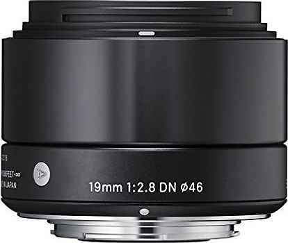 Sigma A 19 mm F2.8 DN 46 mm Objectif (adapté à Sony E-mount) noir
