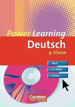 Power Learning. Deutsch / 9. Schuljahr - Übungsbuch mit Lösungsheft, CD-ROM und Online-Angebot