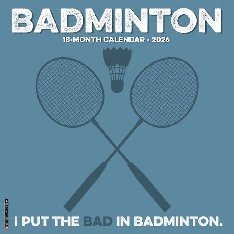 Badminton 12 X 12 Wall Calendar