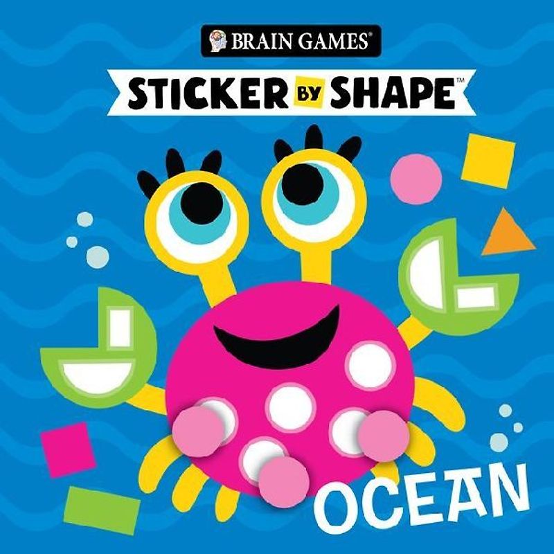 Brain Games - Sticker by Shape: Ocean (for Kids Ages 3-6)