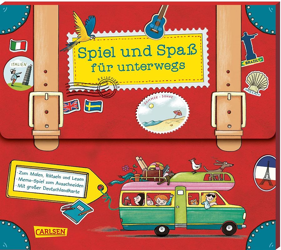 Spiel und Spaß für unterwegs (Buch-Set in Kofferform)