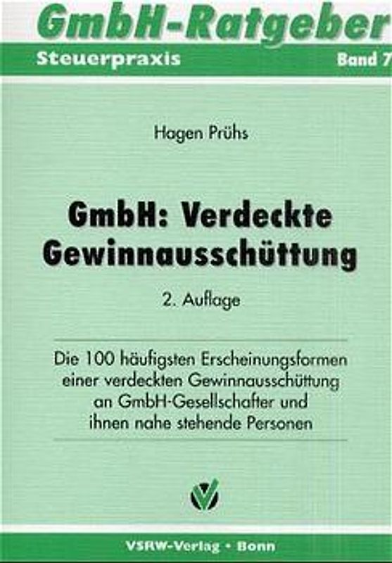 GmbH: Verdeckte Gewinnausschüttungen