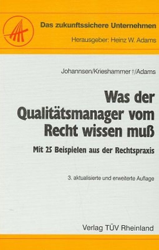 Was der Qualitätsmanager vom Recht wissen muss