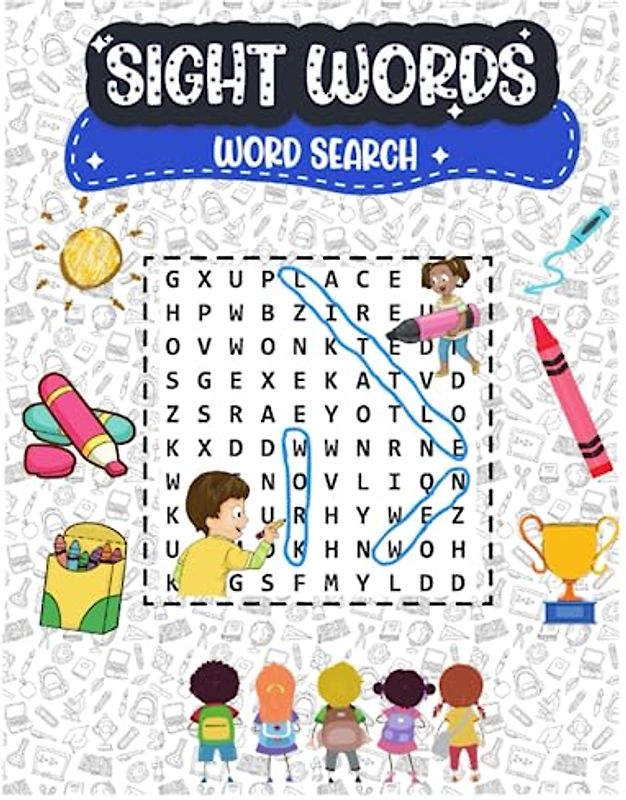 SIGHT WORDS, WORD SEARCH: A Fun-Filled Word Search Book for Kids, sight words, word seach