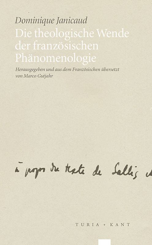 Die theologische Wende der französischen Phänomenologie