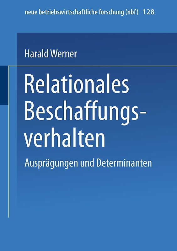 Relationales Beschaffungsverhalten