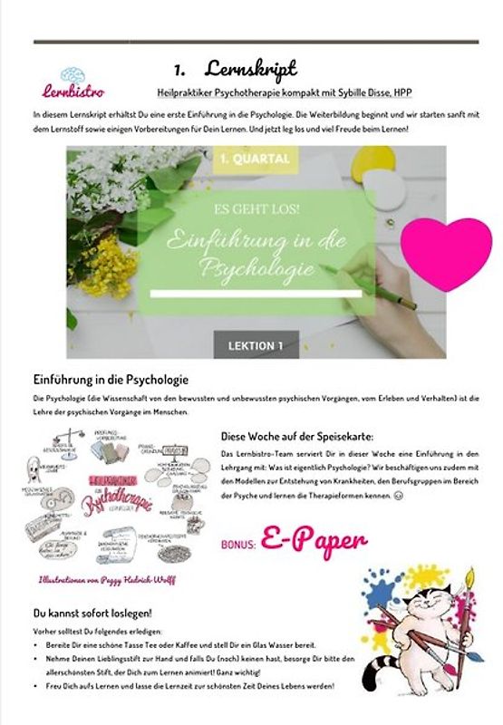 Heilpraktiker Psychotherapie kompakt / Heilpraktiker Psychotherapie kompakt: 1. Lernskript - Einführung in die Psychologie