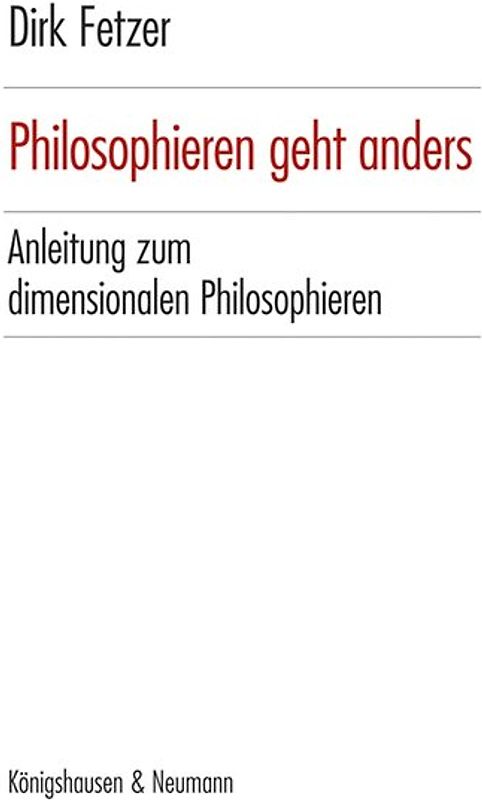 Philosophieren geht anders