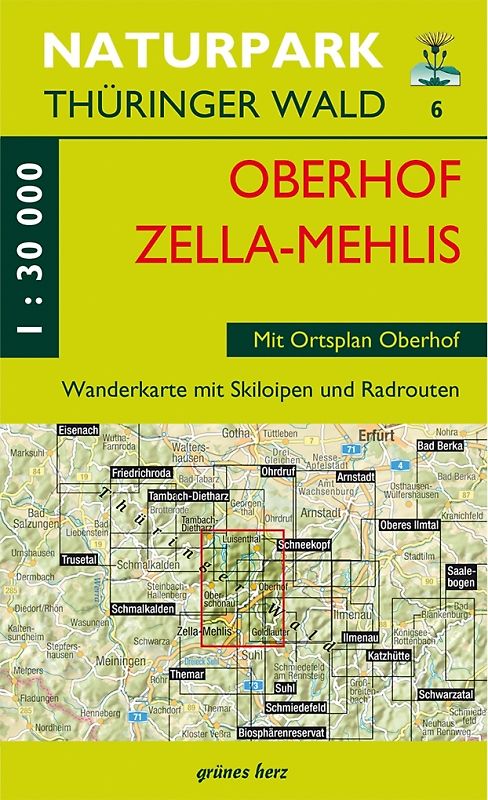 Wanderkarte Oberhof, Zella-Mehlis