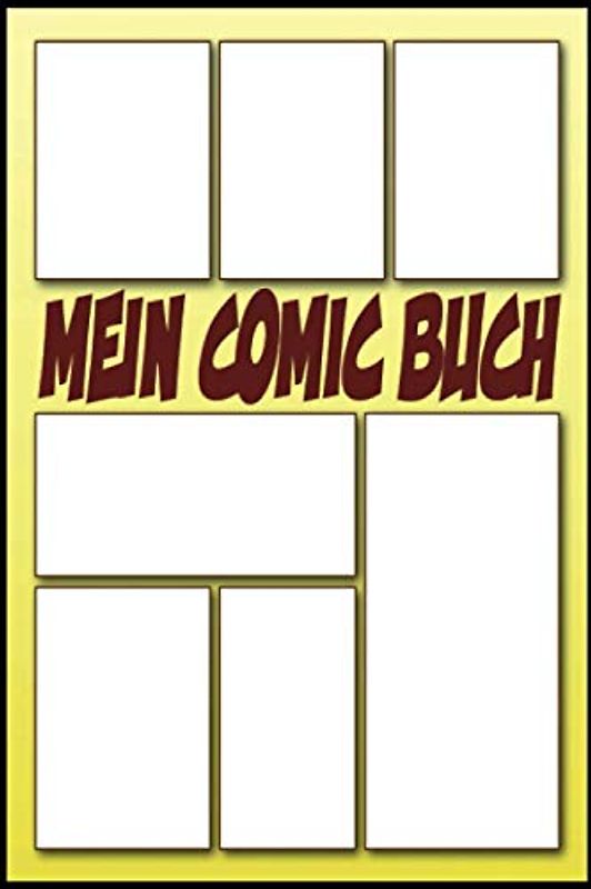 Mein Comic Buch 100 Vorlagen Comic Selber Zeichnen: Blanko Comic A5 Bush, Comic Heft Leer 100 Sleiten (Zeichnen Geschenk Comic Fan)