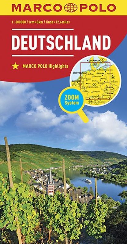 MARCO POLO Länderkarte Deutschland 1:800.000