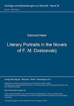 Literary Portraits in the Novels of F. M. Dostoevskij