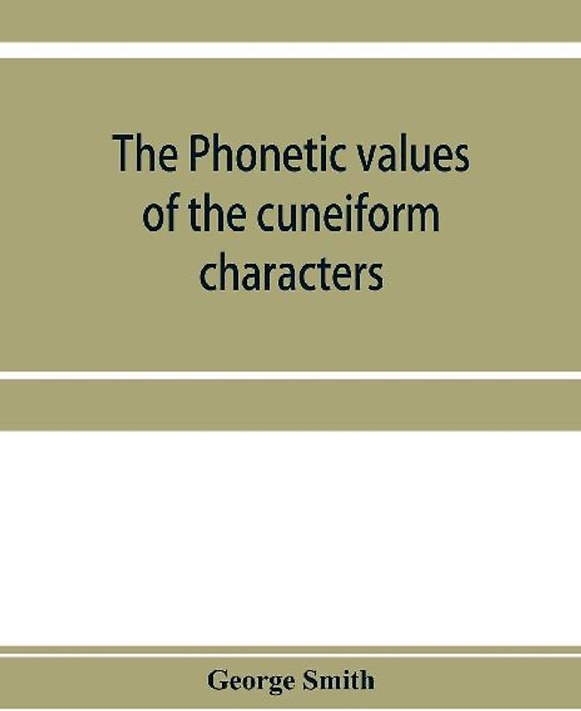 The phonetic values of the cuneiform characters