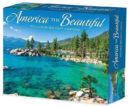 America the Beautiful 2026 5.4 X 6.2 Box Calendar