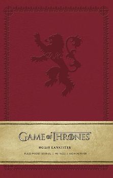 Game of Thrones: House Lannister Ruled Pocket Journal