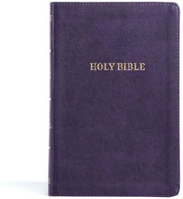 KJV Thinline Bible, Purple Leathertouch
