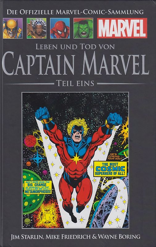 Die offizielle Marvel-Comic-Sammlung Classic XXIV: Leben und Tod von Captain Marvel - Teil I  [Gebundene Ausgabe]
