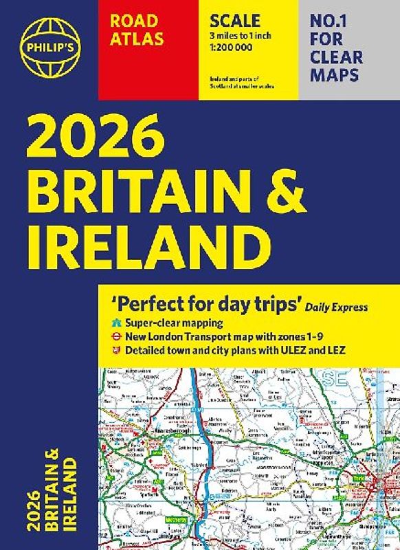 2026 Philip's Road Atlas Britain & Ireland